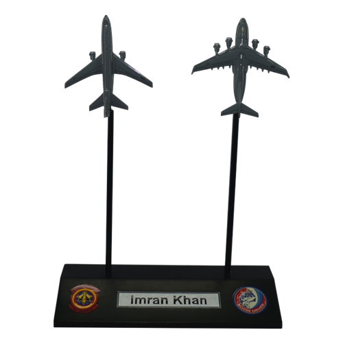 Custom Desktop Stand with 2 briefing sticks - View 3