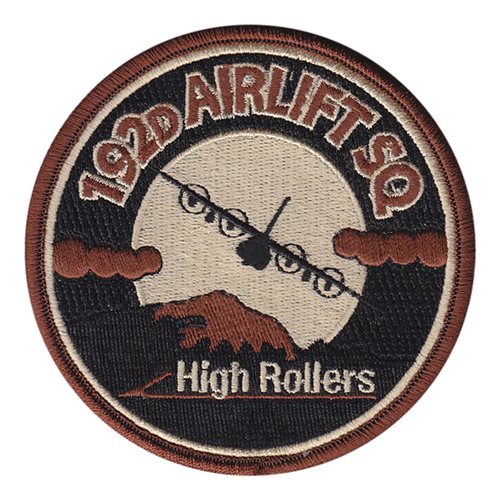 192 AS High Rollers Desert (3.5 inch) Patch 