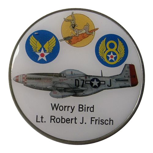 P-51 Worry Bird Challenge Coin - View 2