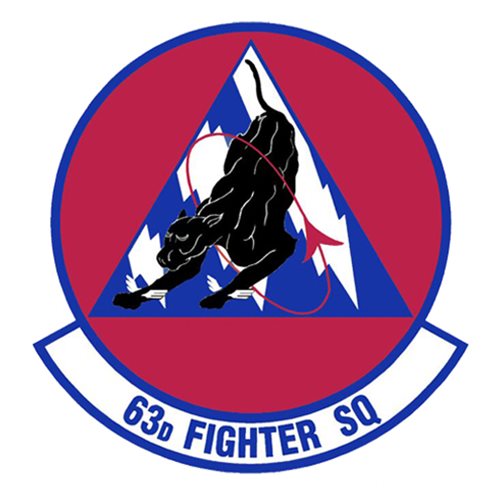 63 FS F-35 Airplane Tail Flash 