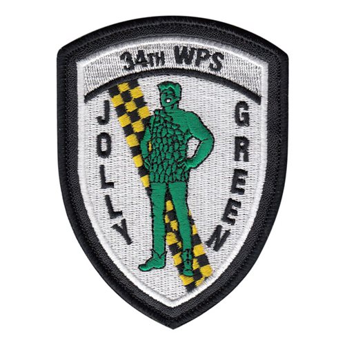34 WPS Jolly Green Patch with Leather 