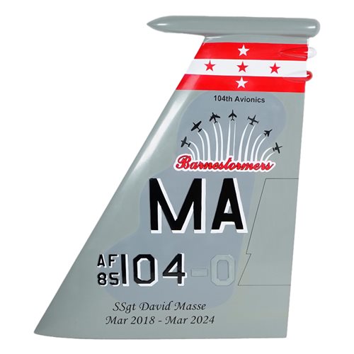 104 FW F-15 Airplane Tail Flash - View 2