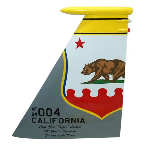 194 FS F-15 Airplane Tail Flash - View 3