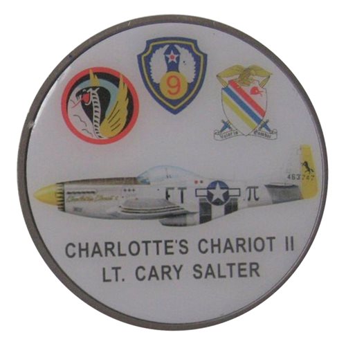 P-51 Charlottes Chariot  Challenge Coin - View 2