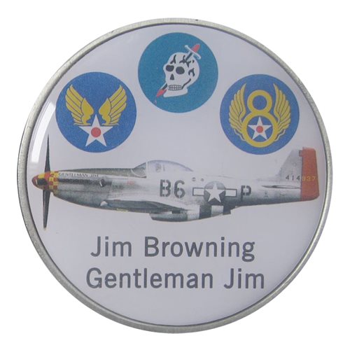 P-51 Gentlemen Jim  Challenge Coin - View 2