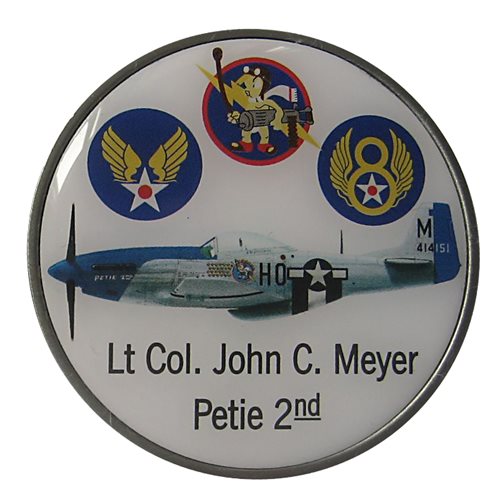 P-51 Petie 2nd Mustang Challenge Coin - View 2