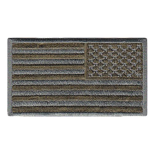 USA Flag Subdued Reverse Olive Drab Patch