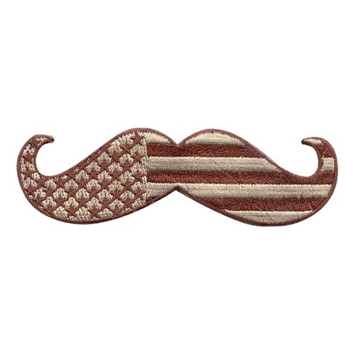 Mustache Flag Desert Patch 