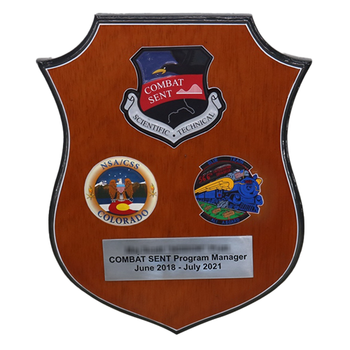 Flat Top Shield Plaque - View 9