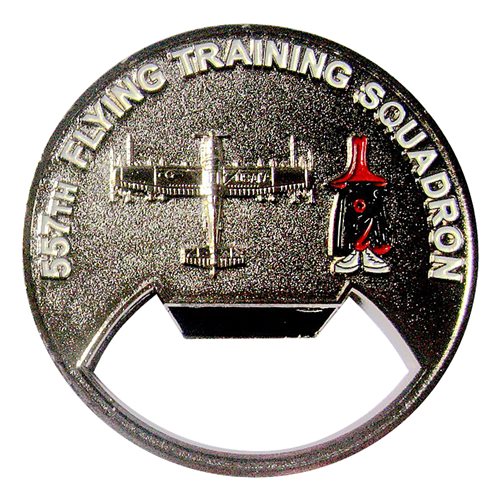 557 FTS USAFA Flying Team Bottle Opener Challenge Coin - View 2