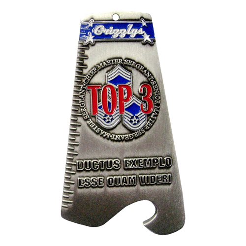 163 ATKW Tail Flash Bottle Opener Challenge Coin - View 2