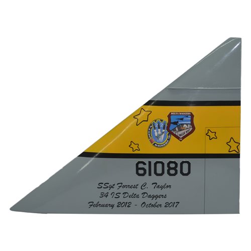 34 IS F-102 Delta Dagger Custom Airplane Tail Flash - View 3