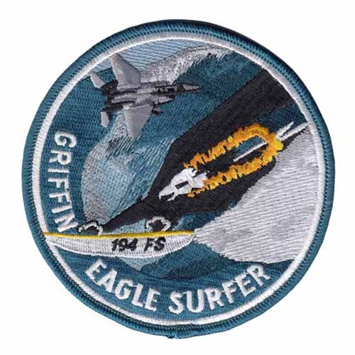 194 FS Griffin Eagle Surfer Patch | 194th Fighter Squadron