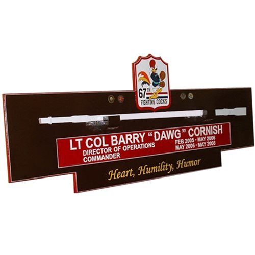 Large Gun Barrel Wooden Plaques - View 6