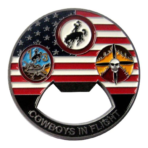 187 AS Bottle Opener Challenge Coin - View 2