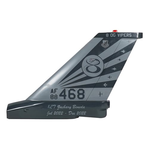 8 OSS F-16C Falcon Custom Airplane Tail Flash - View 3