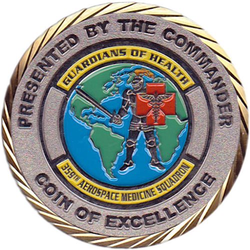 359 AMDS Custom Air Force Challenge Coin - View 2