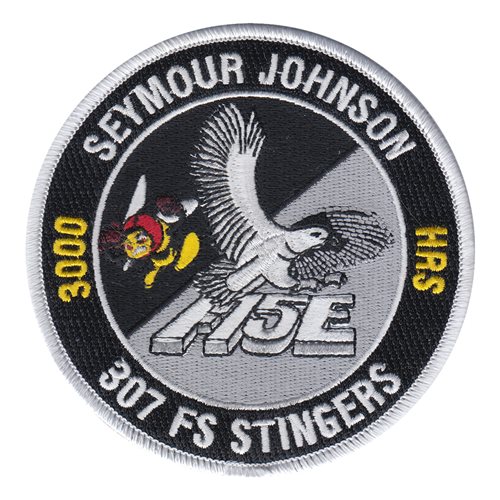 307 FS Stingers F-15E 3000 Hours Patch 