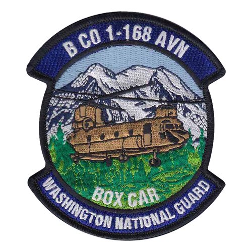 B Co 1-168 AVN GSAB CH-47 Box Car Patch