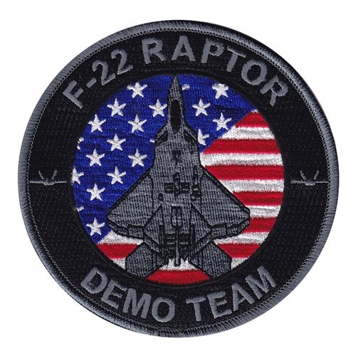 F-22 Demo Team Black Patch