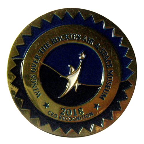 Wings Over the Rockies Air and Space Museum 2018 Challenge Coin - View 2