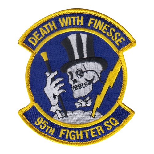 95 FS Death with Finesse Patch | 95th Fighter Squadron Patches