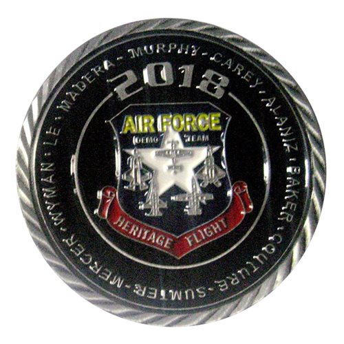 F-35 Heritage Flight Team 2018 Challenge Coin - View 2