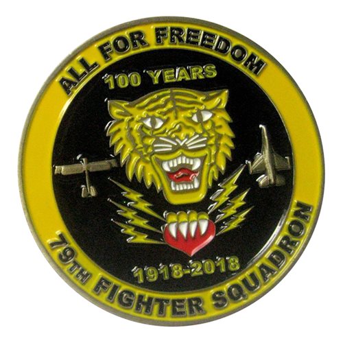79 Fighter Squadron 100 Year Challenge Coin - View 2