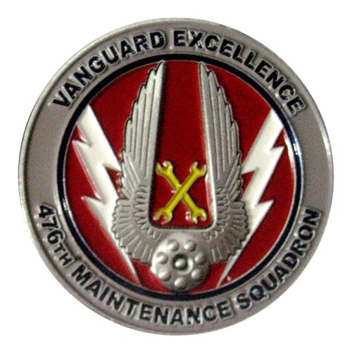 476 MXG Vanguard Excellence A-10 Challenge Coin