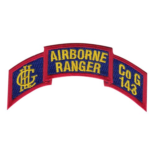 143 INF Airborne Ranger Tab Patch