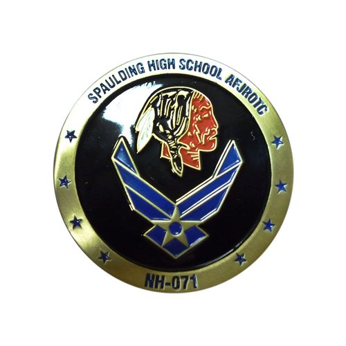 Spaulding HS JROTC Challenge Coin - View 2