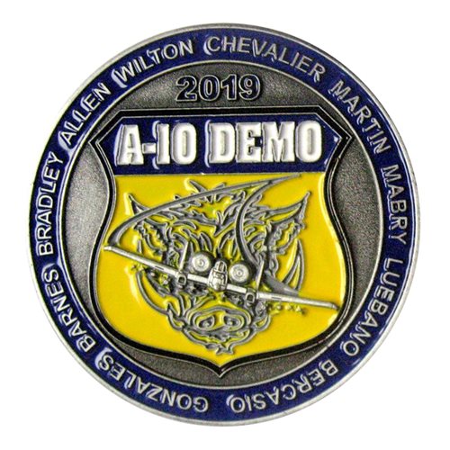 A-10 Demo Team Challenge Coin - View 2