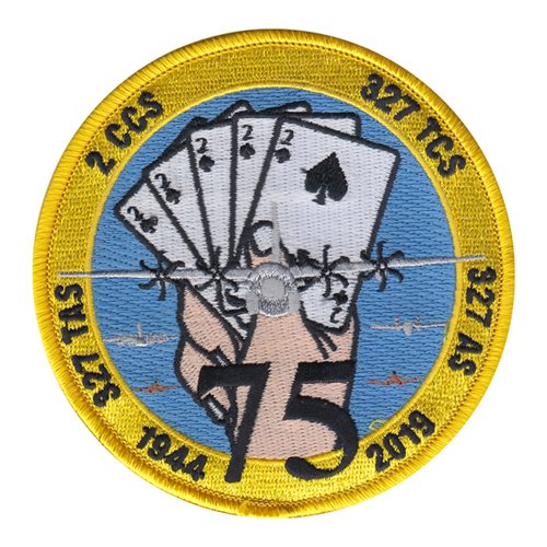 327 AS 75th Anniversary Patch