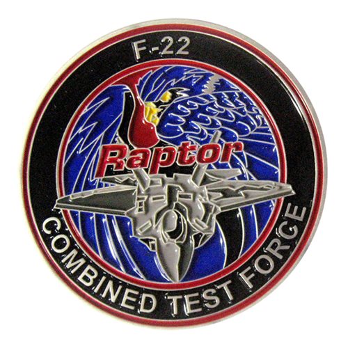 411 FLTS F-22 Raptor CTF Challenge Coin - View 2