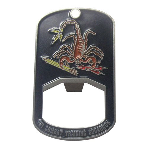 421 CTS Scorpion Bottle Opener Challenge Coin