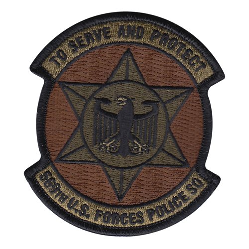 STICKER USAF 569TH U.S FORCES POLICE SQUADRON 