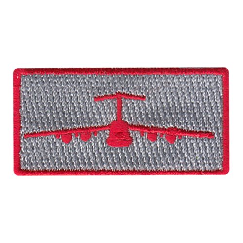 22 AS C-5 Front View Red Pencil Patch