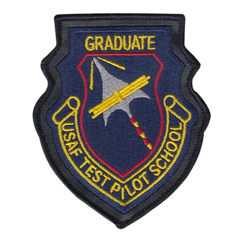 USAF Test Pilot School Instructor Patch with Leather