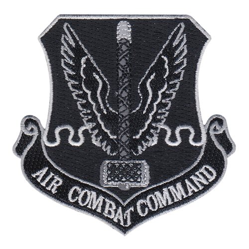 ACC Black Morale Patch  Air Combat Command Patches