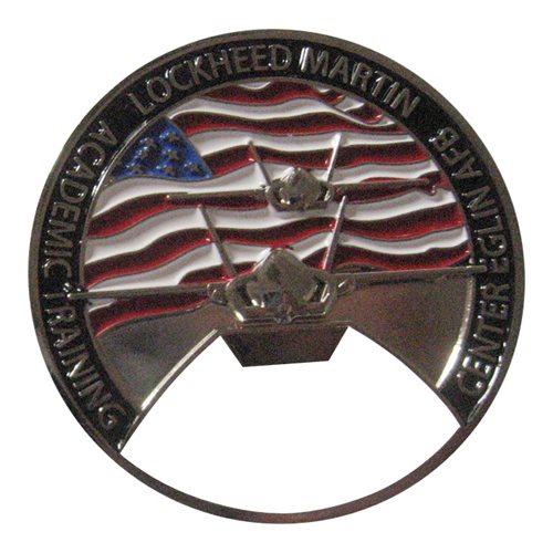 LM F-35 Academic Training Center Eglin AFB Bottle Opener Challenge Coin - View 2