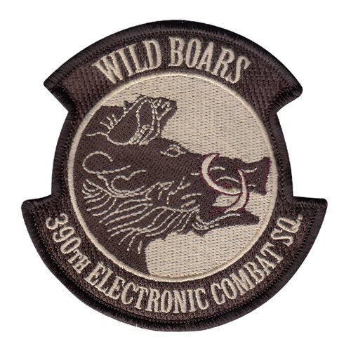 390 ECS Wild Boars Maroon Mouth Patch