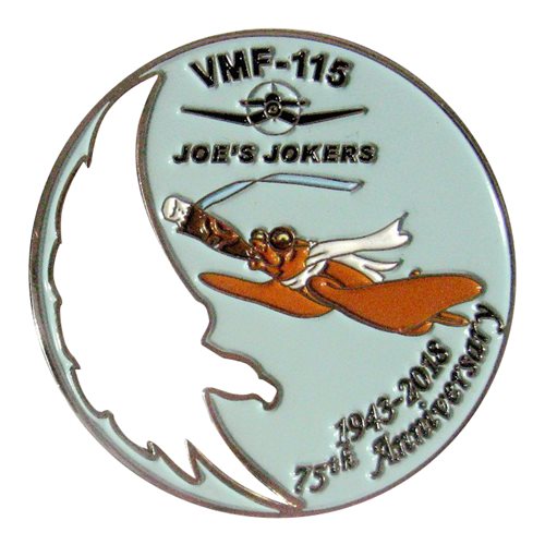 VMFA-115 75th Anniversary Challenge Coin - View 2