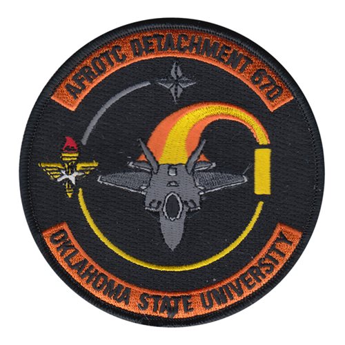 AFROTC Det 670 Oklahoma State University F-22 Patch