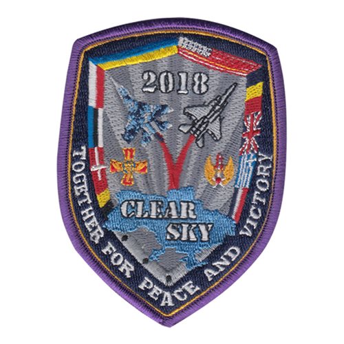 EXERCISE CLEAR SKY 2018 USAF 194TH FIGHTER SQUADRON ORIGINAL VEL PATCH 