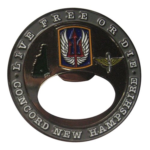 A Co 1-169 AVN Bottle Opener Challenge Coin - View 2