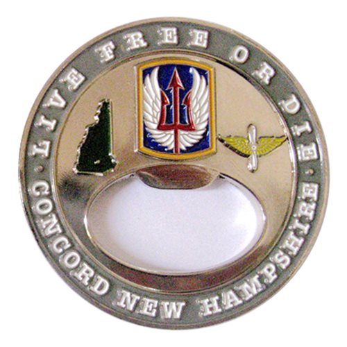 A Co 1-169 AVN Bottle Opener Challenge Coin - View 2