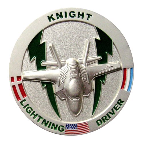 308 FS F-35 Lightning Driver Challenge Coin - View 2