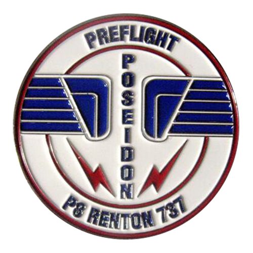 P8 Renton 737 Preflight Challenge Coin