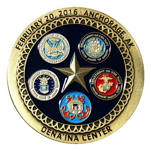 ASYMCA Alaska Military Salute 2016 Coin - View 2