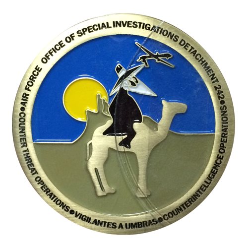 AFOSI Det 242 Challenge Coin - View 2